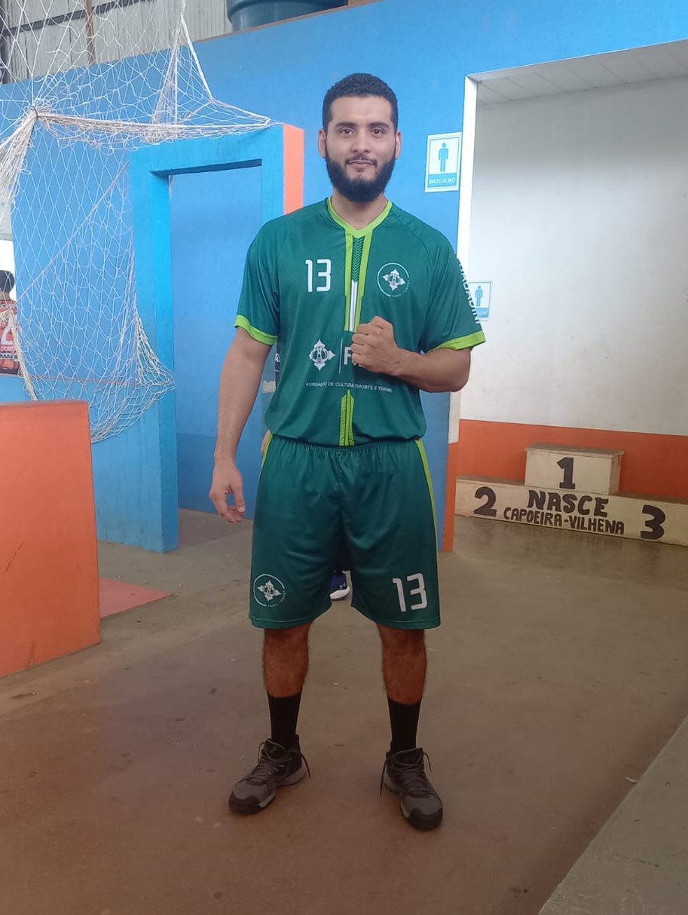 Marcelo Lima, armador central campeão em Ariquemes pelo Funcet A — Foto: Arquivo pessoal/Marcel Lima