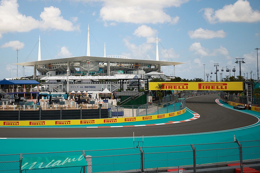 Circuito de Miami no GP de Miami da F1 em 2025 &mdash; Foto: Hector Vivas/Getty Images