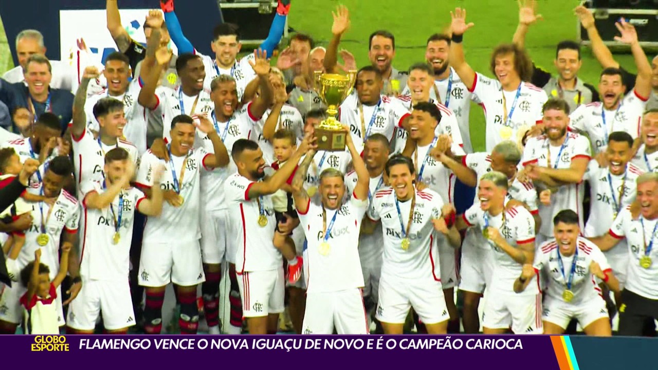 Flamengo vence o Nova Iguaçu mais uma vez e é Campeão Carioca 2024