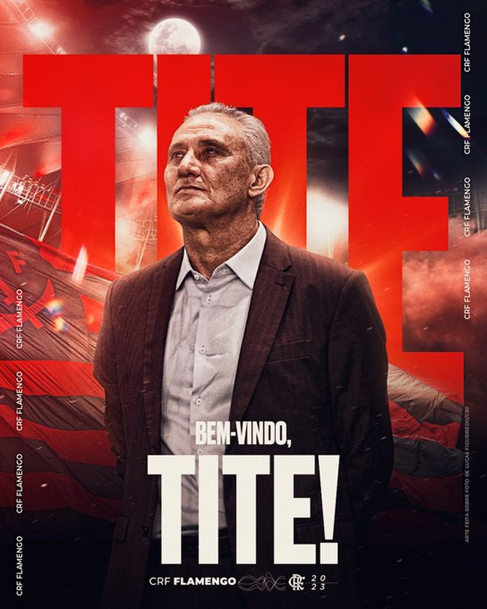 Tite é o novo técnico do Flamengo — Foto: Reprodução