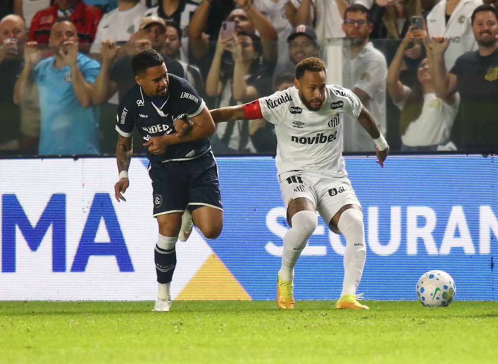 Neymar em Santos x Remo — Foto: Mauricio De Souza/AGIF