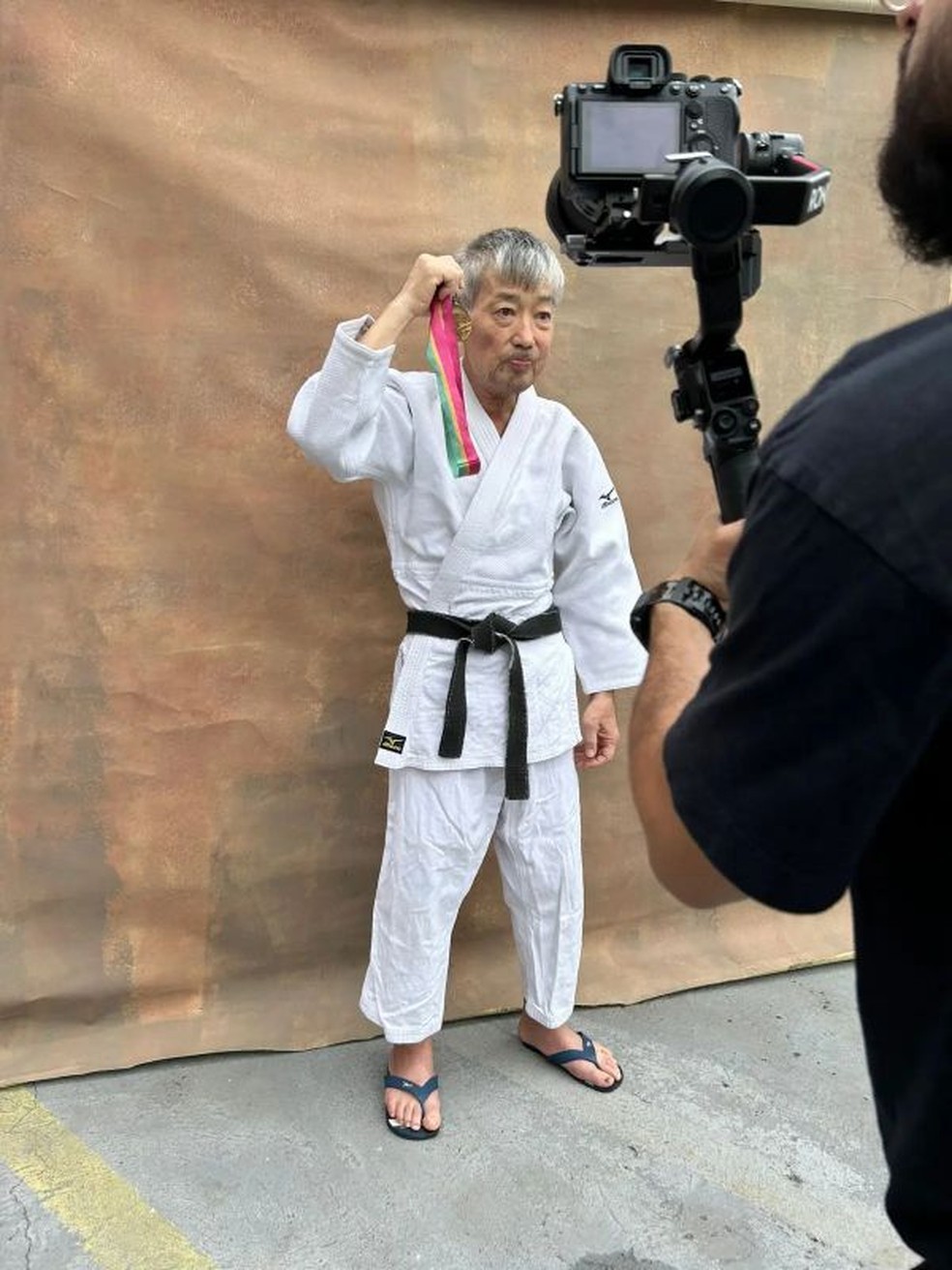 Luiz Onmura, bronze nos Jogos de Los Angeles 1984, morreu em Santos — Foto: Divulgação/COB