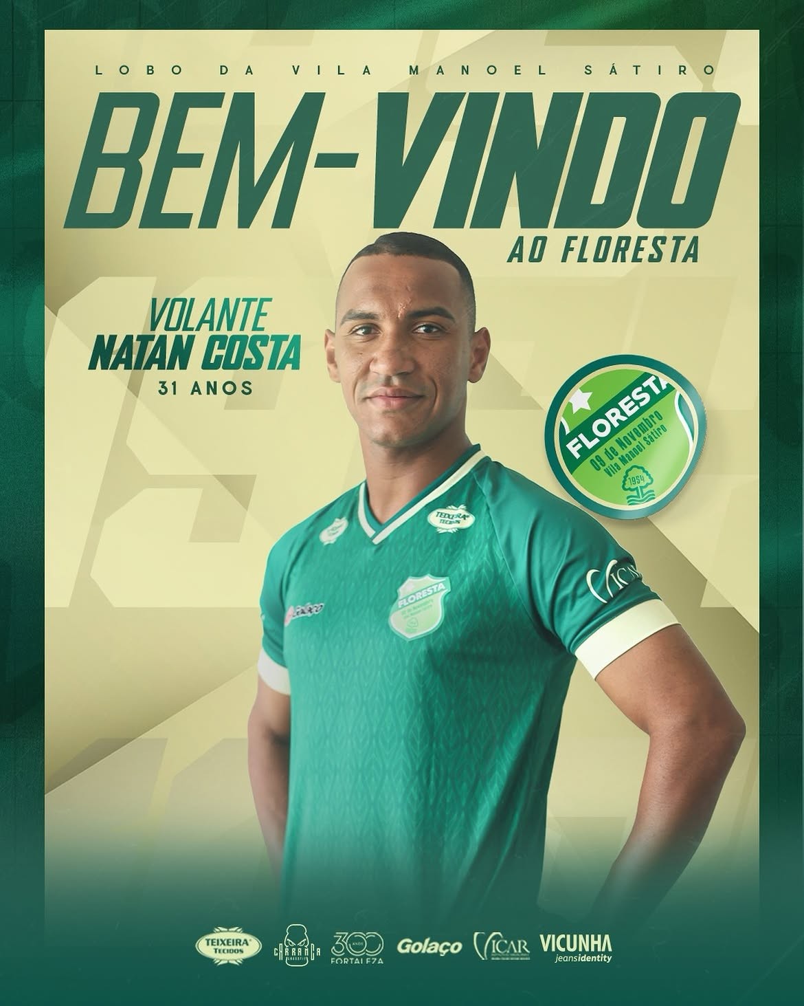 Barra empresta volante ao Floresta para a sequência da Série C