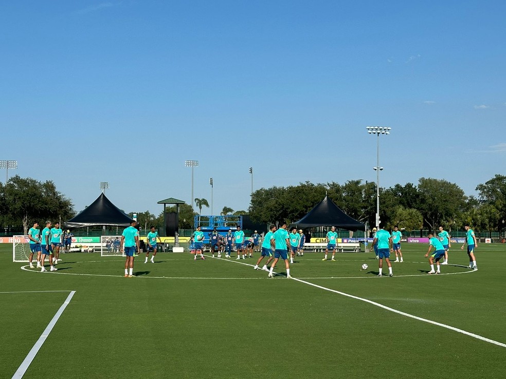 Treino da seleção brasileira em Orlando, nos Estados Unidos — Foto: Bruno Cassucci