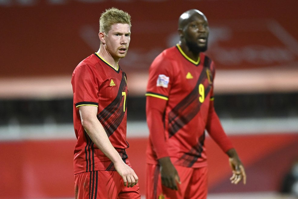 De Bruyne e Lukaku pela Bélgica