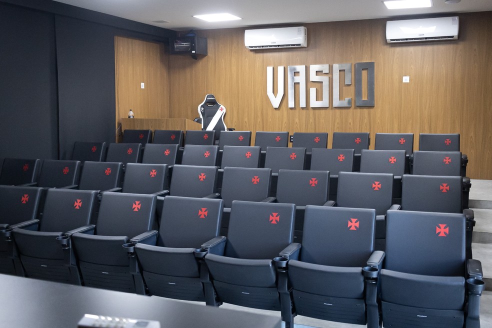 Sala de imprensa do Vasco � Foto: Matheus Lima/Vasco