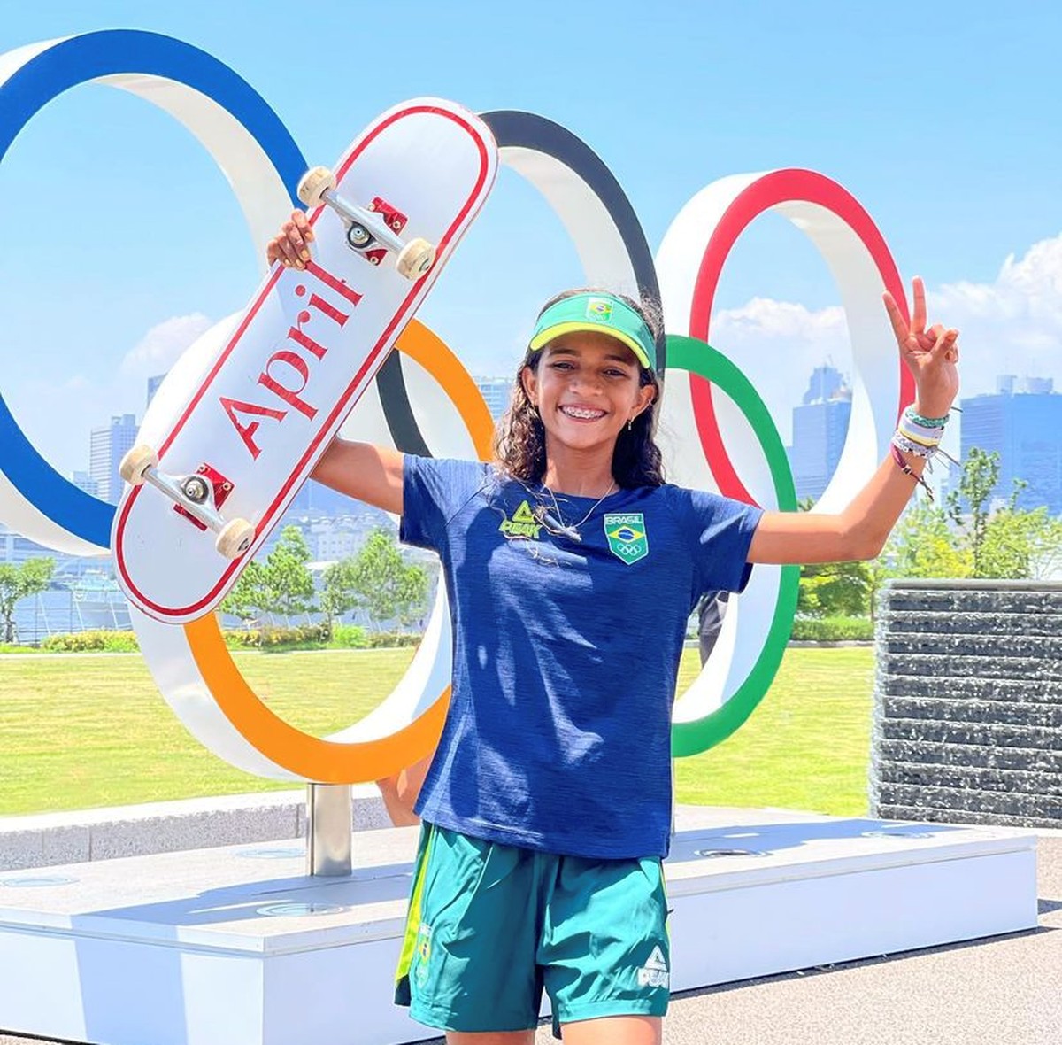 Sky, a skater de 13 anos que vai competir nos Jogos só por ″diversão