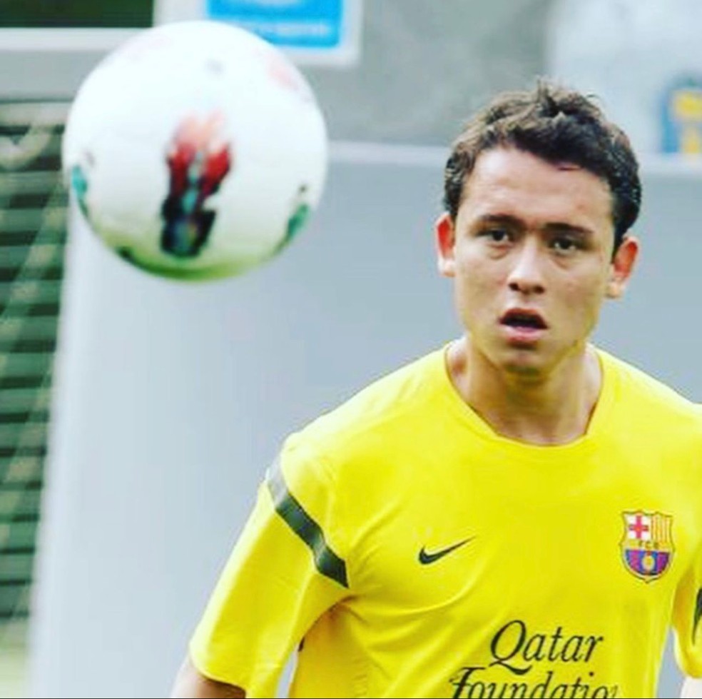 Keirrison na passagem pelo Barcelona &mdash; Foto: Reprodu&ccedil;&atilde;o/Instagram