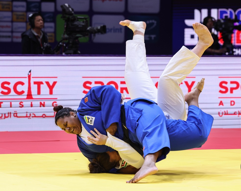 Bia Souza durante Mundial de Doha 2023 — Foto: IJF