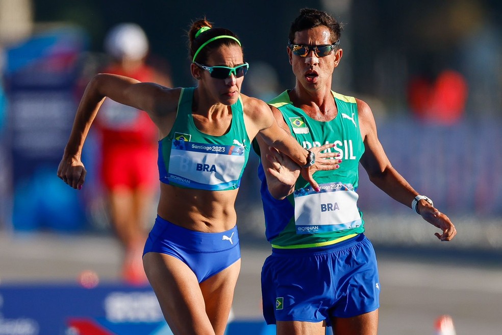 Brasil, bronze no revezamento misto de marcha atlética — Foto: Wagner Carmo / CBAt