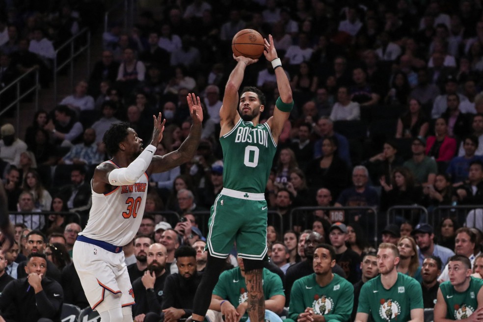 NBA: Tatum anota 39, Celtics vencem em Nova York e abrem 3 a 0