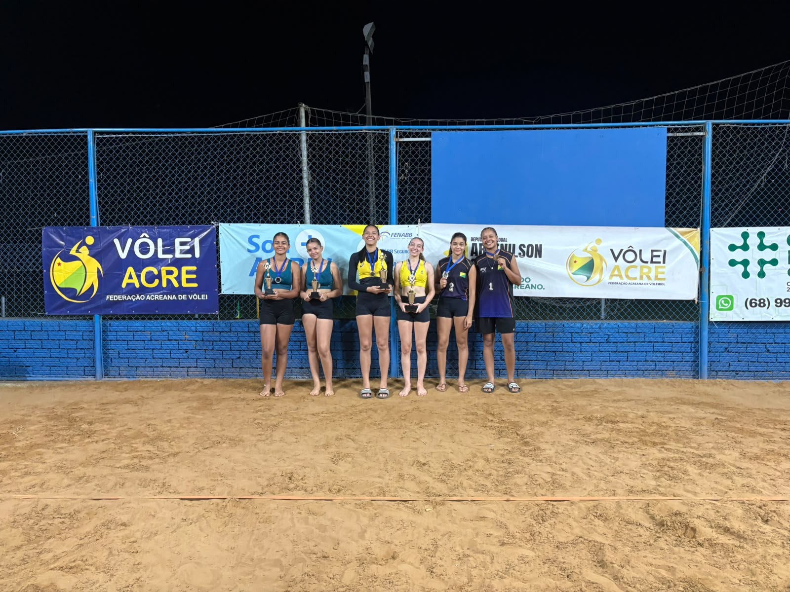 Vôlei de Praia: Ana Laura/Sophia e Anthony/Sávio são campeões da 1ª etapa do Acreano Sub-21