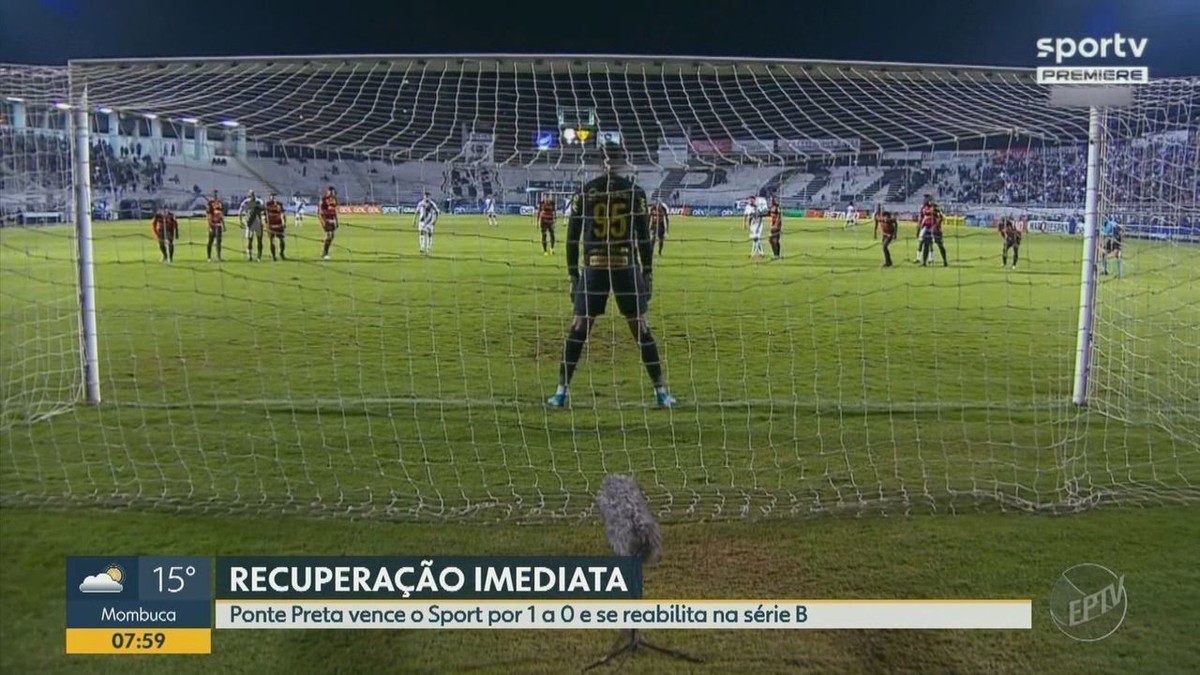 Com um a mais, Ponte Preta derruba os 100% do Botafogo-SP e vence a 1.ª na  Série B