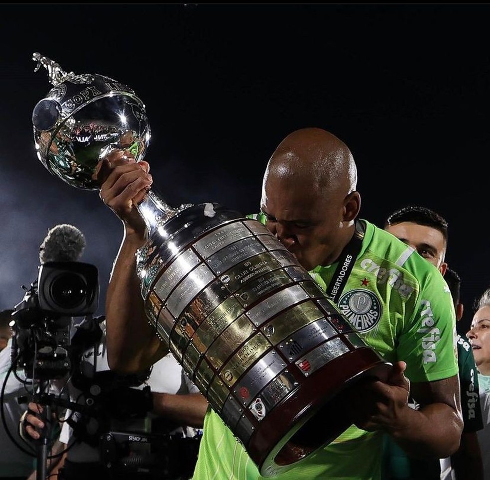 Jailson foi bicampeão da Libertadores pelo Palmeiras — Foto: Reprodução/ Palmeiras