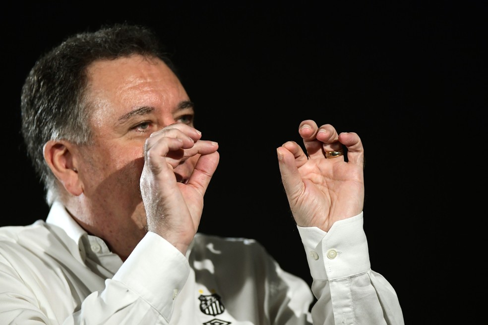 Presidente do Santos abre o jogo sobre a temporada 2024 e faz planos para o futuro do clube — Foto: Marcos Ribolli
