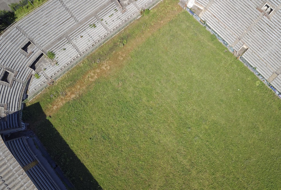 Stadio Flaminio, que será reformado pela Lazio, está abandonado — Foto: Massimo Valicchia/NurPhoto via Getty Images