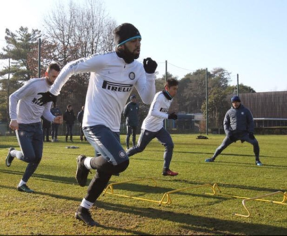 Gabigol na Inter de Milão — Foto: Reprodução