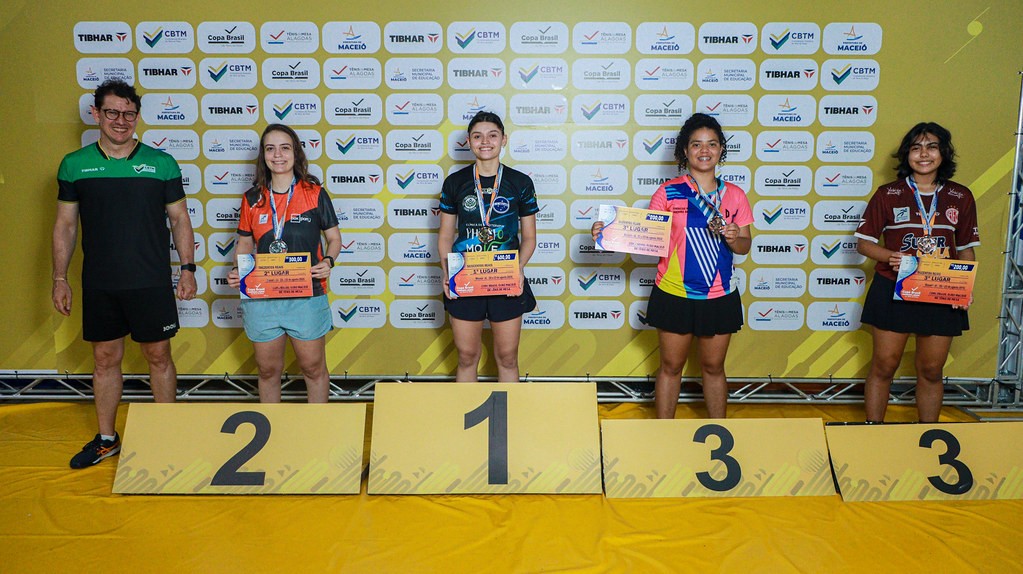 Mesatenistas amapaenses conquistam cinco medalhas na Copa Brasil em Maceió-AL