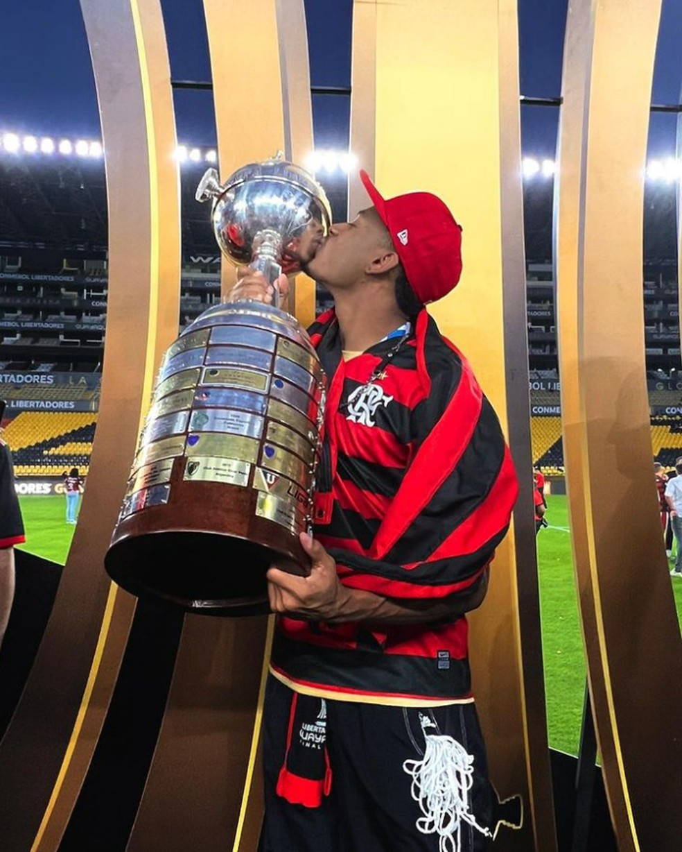 Velocista, Paulo André é apaixonado pelo Flamengo — Foto: Reprodução