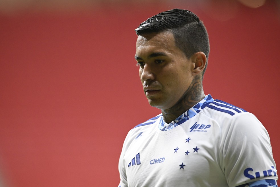 Dudu participou de 17 jogos e marcou dois gols pelo Cruzeiro em 2025 — Foto: Mateus Bonomi/AGIF