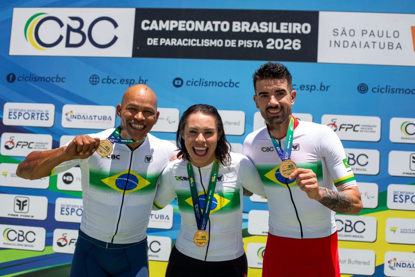 Equipe de São José conquista oito medalhas no Brasileiro de Paraciclismo de Pista