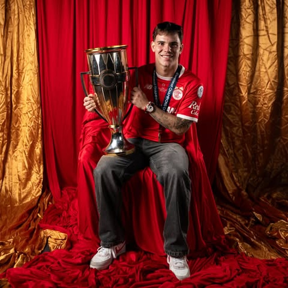Franco Rossi, atacante do Toluca, negocia com a Chapecoense — Foto: Toluca/Reprodução