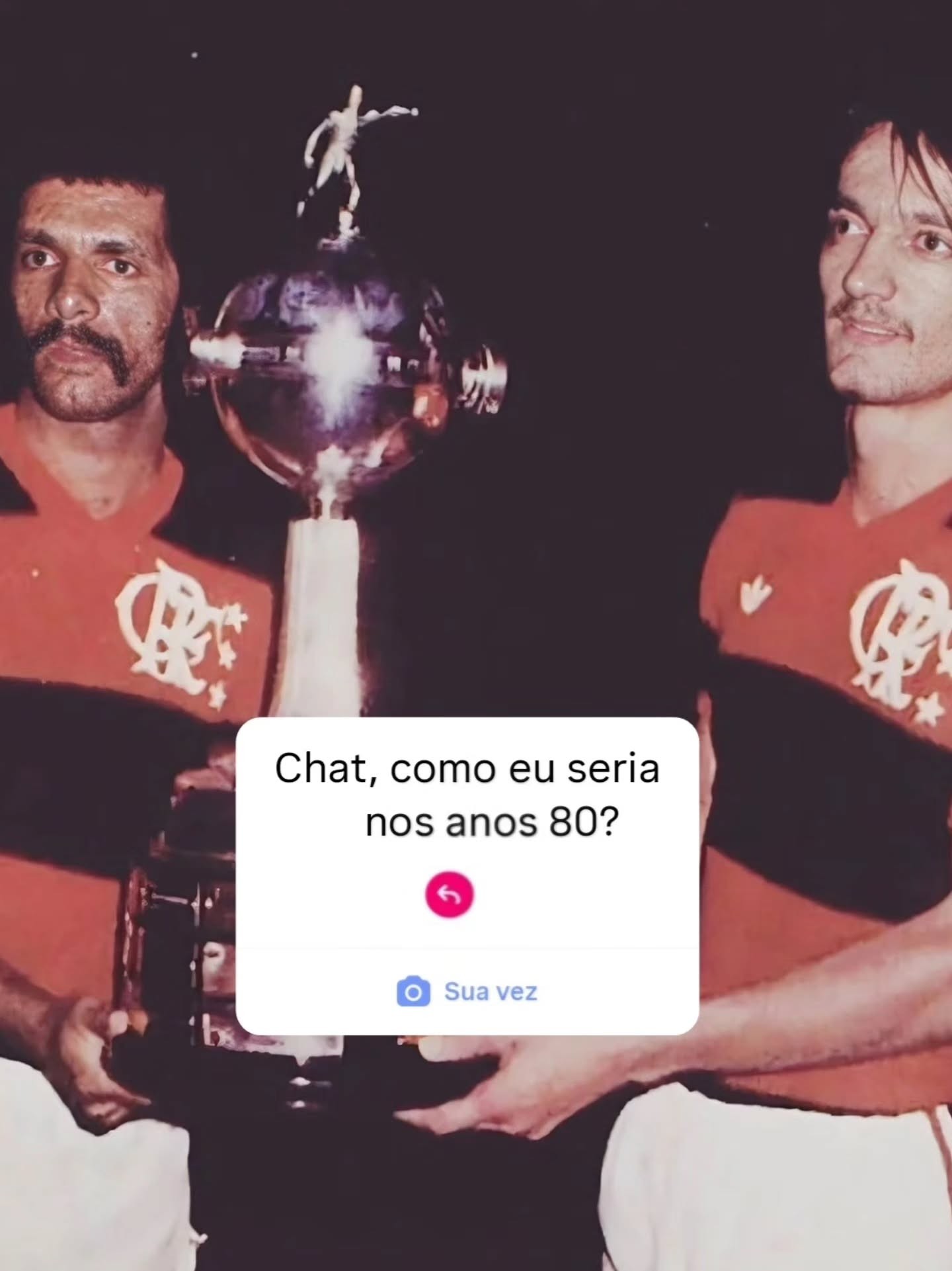 Flamengo entra na trend dos anos 80 e brinca: "Trabalho mais fácil do chat"; veja imagens
