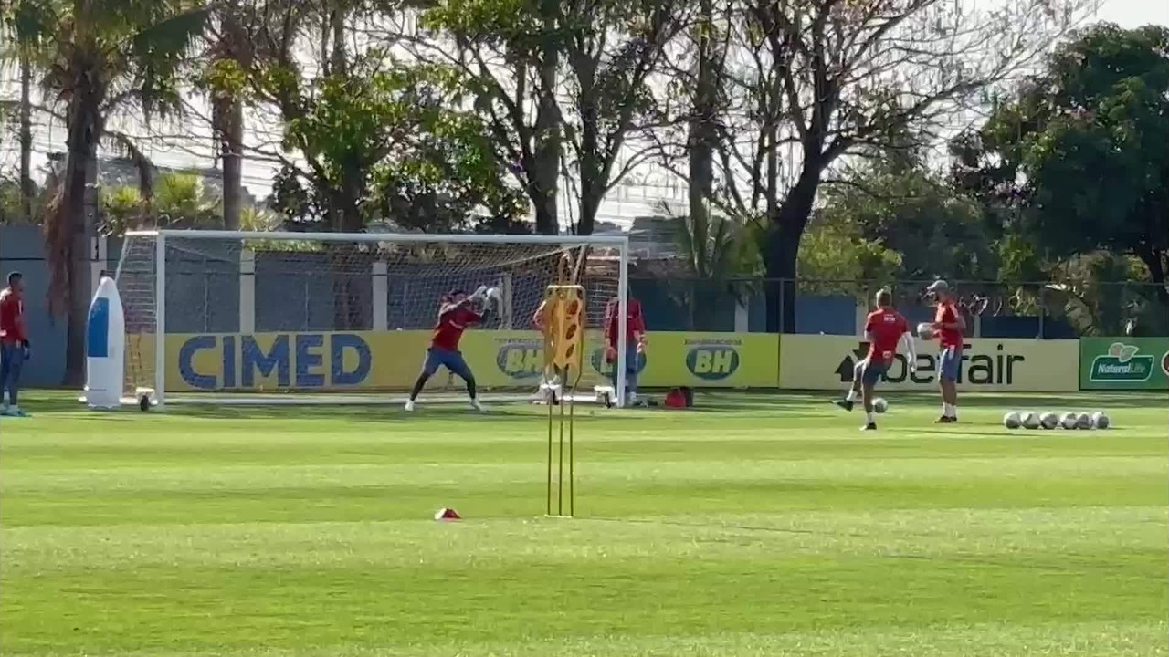 Treino do Cruzeiro tem Cássio treinando e atividadeyoob jogos 360finalização