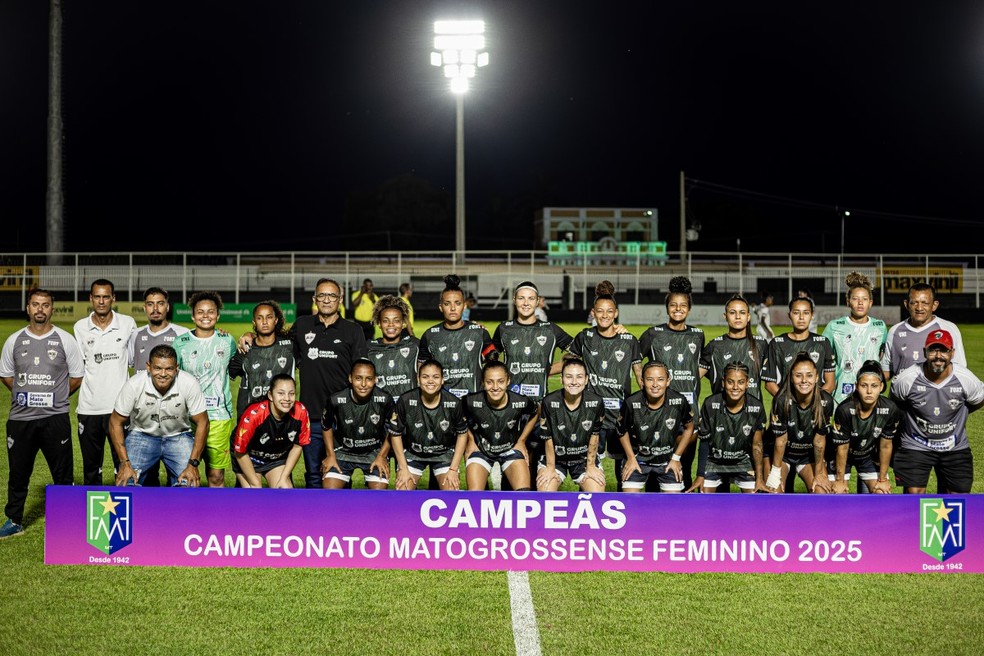 Ação campeão do Mato-grossense Feminino 2025 — Foto: Jonathan Domingos