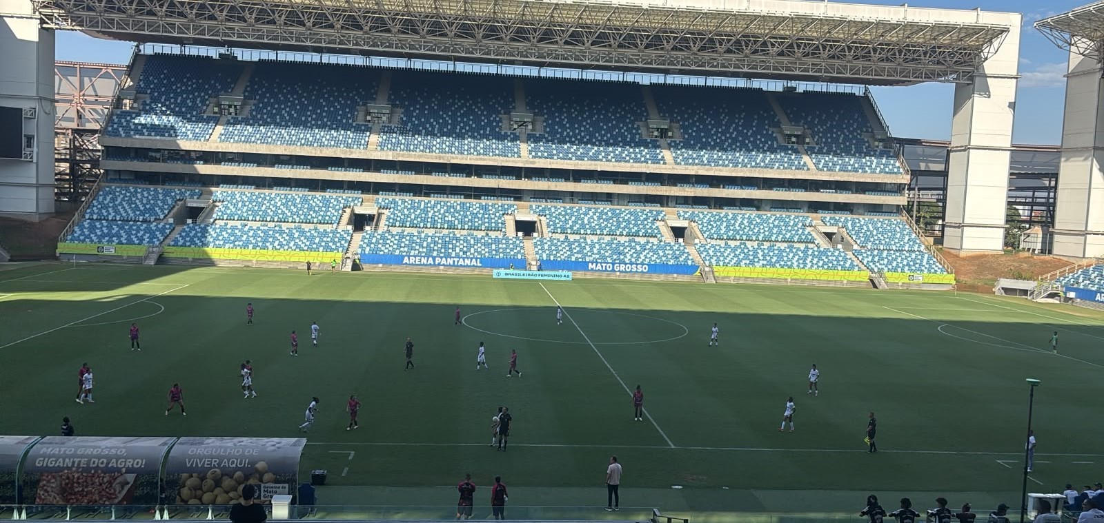Ação fica no empate em 0 a 0 com o Pérolas Negras na Arena Pantanal pelo Brasileiro Feminino Série A2