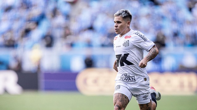 Soteldo em Gr&ecirc;mio x Santos