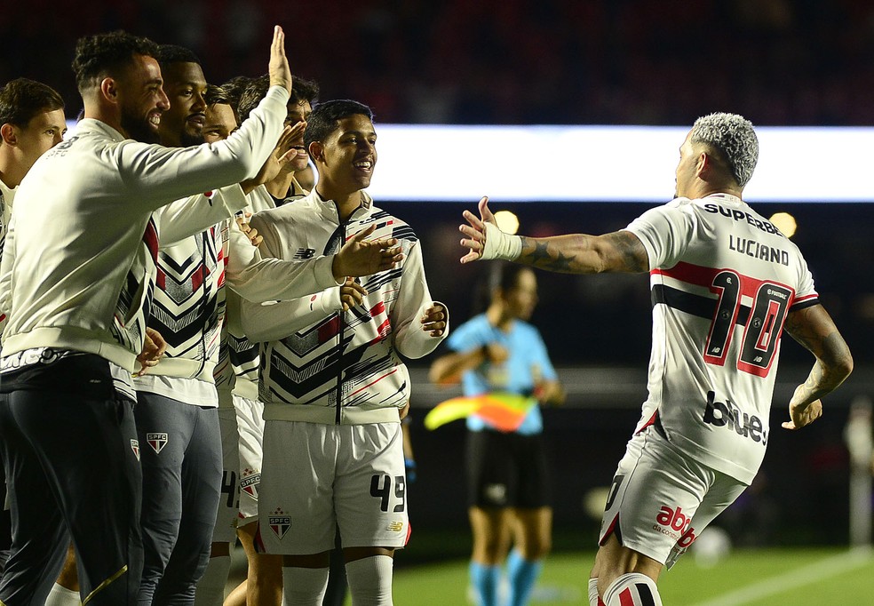 São Paulo x Náutico - Morumbis - Luciano — Foto: Marcos Ribolli