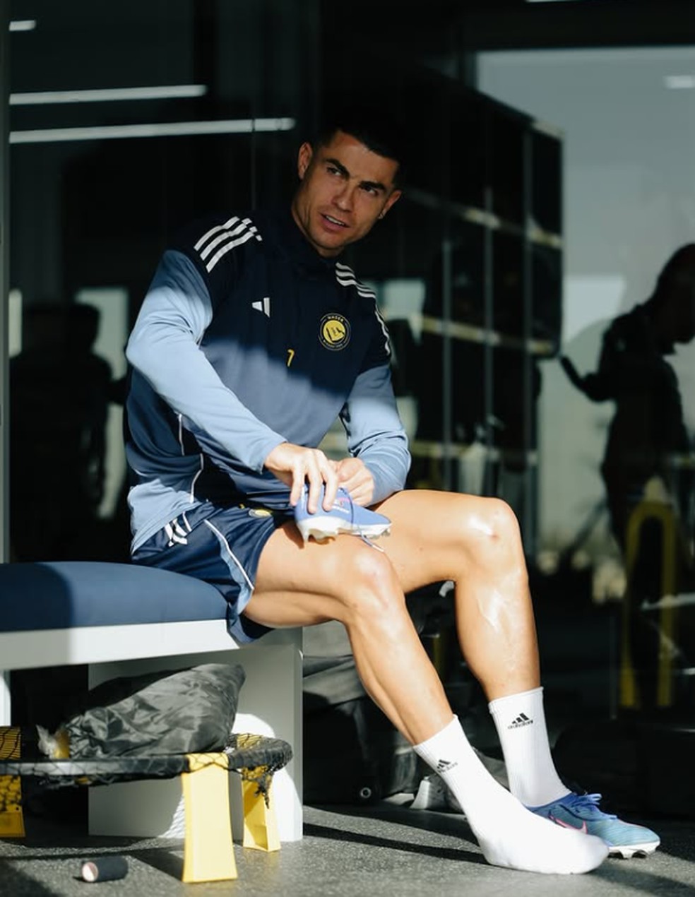 Cristiano Ronaldo tem treinado no Al-Nassr, mas não está jogando pelo time nos últimos dias — Foto: Reprodução / Instagram