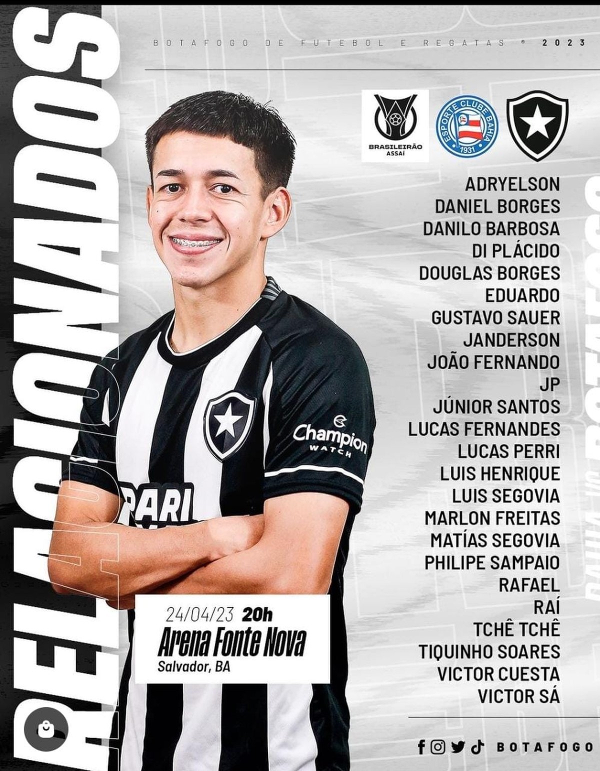 Escalação do Botafogo vira piada de português e time só empata com o Goiás  - Folha do Leste