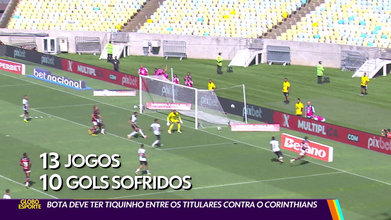 Botafogo deve ter Tiquinho entre os titulares contra o Corinthians