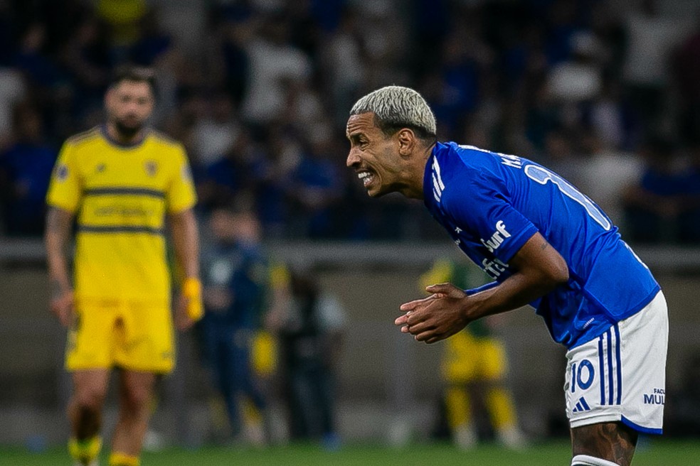 Matheus Pereira, do Cruzeiro — Foto: Fernando Moreno/AGIF