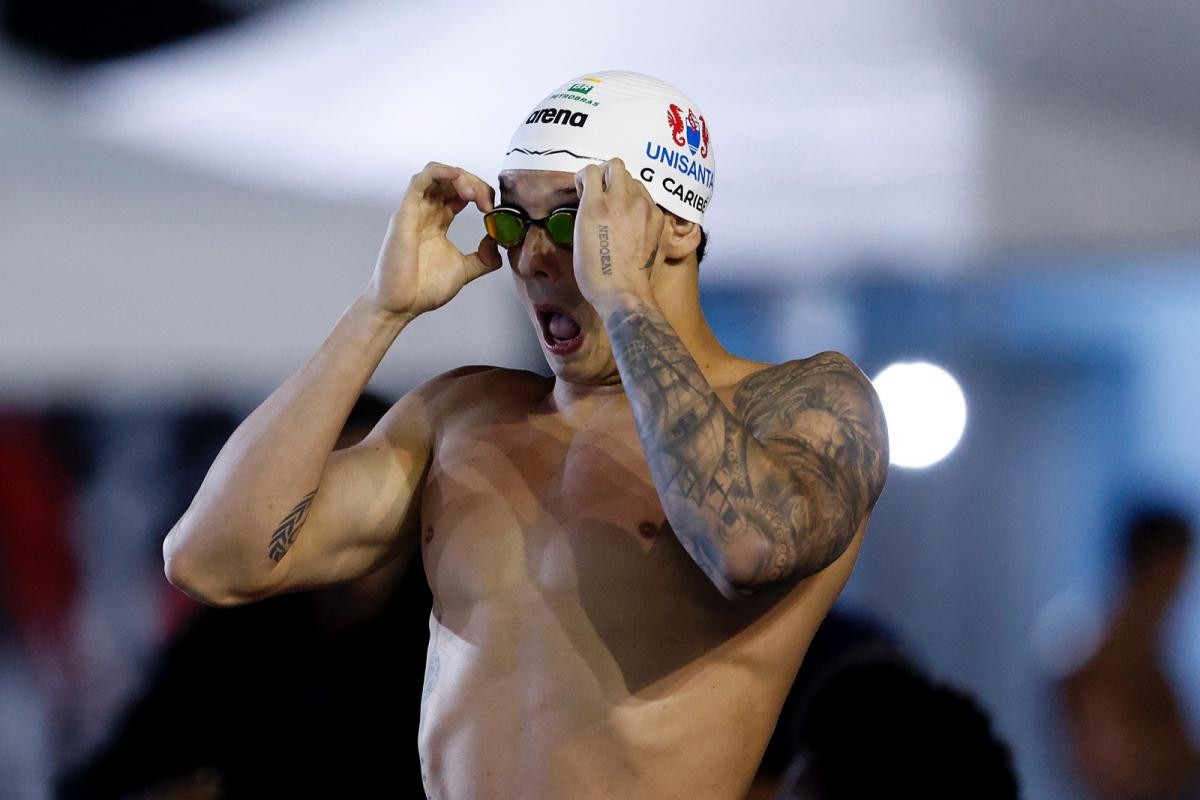 Guilherme Caribé vence 50m livre e leva prata no Trofeo Settecolli, na Itália