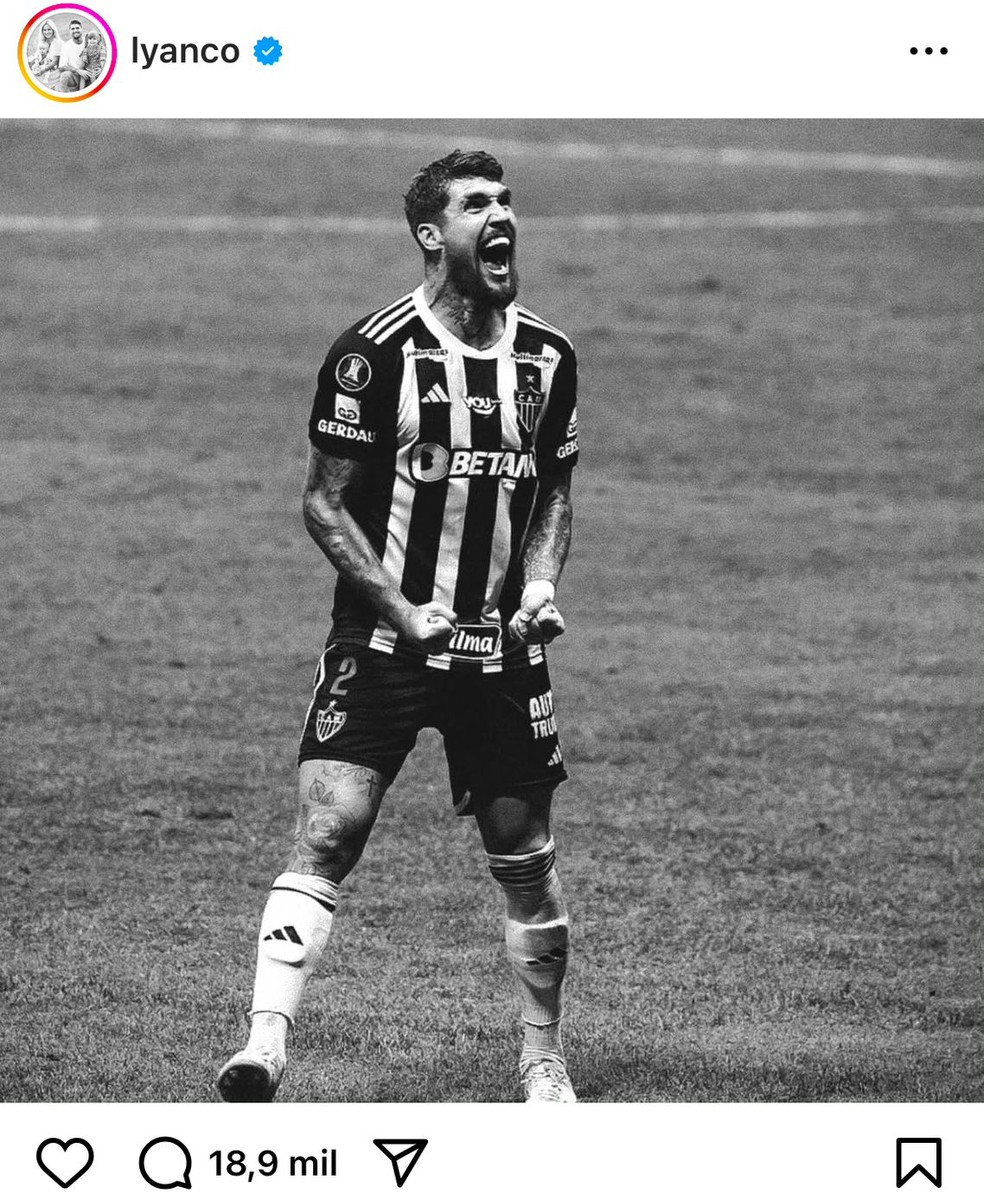 Lyanco em postagem Instagram — Foto: Reprodução