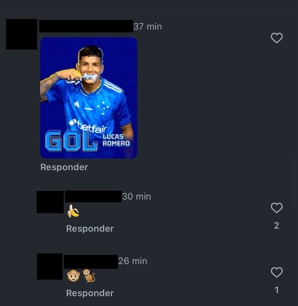 Torcedor do Unión faz ofensa racista antes de jogo contra o Cruzeiro — Foto: Reprodução