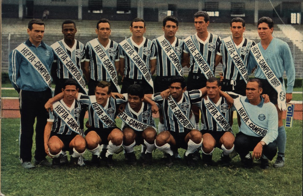 O time heptacampeão do Gauchão pelo Grêmio em 1968 — Foto: Acervo do Museu do Grêmio FBPA/Divulgação