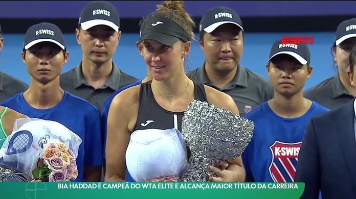 Bia Haddad vence o WTA Elite Trophy, na China, maior título da carreira