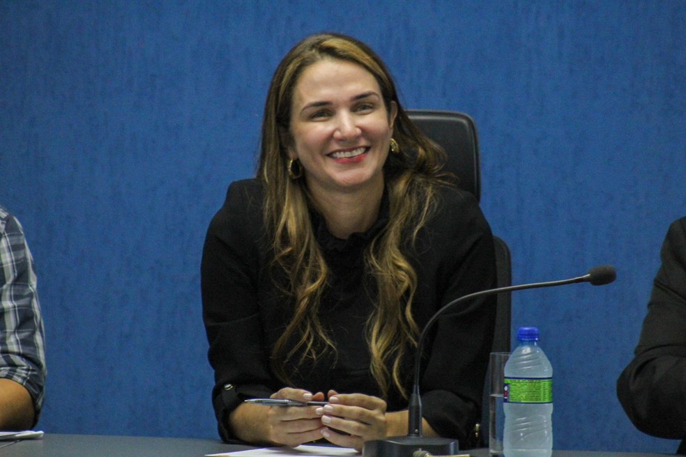 Michelle Ramalho, presidente da FPF-PB — Foto: Wellington Faustino / FPF-PB