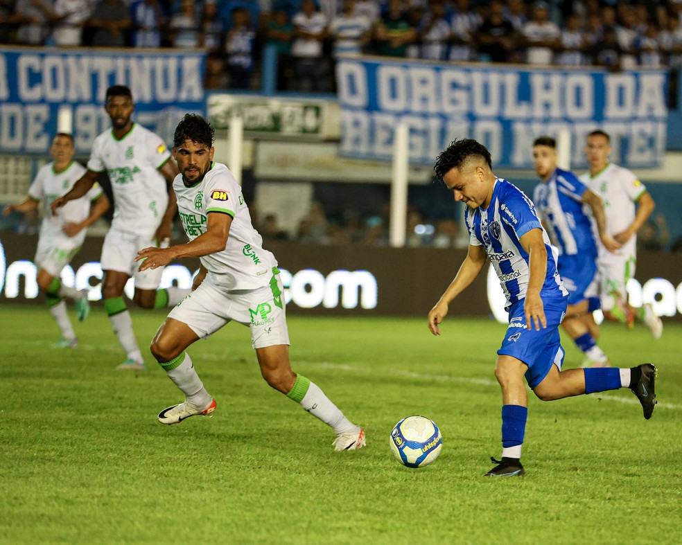 Esli Garcia em Paysandu x América-MG, na Série B do Brasileiro — Foto: Jorge Luís Totti/Paysandu