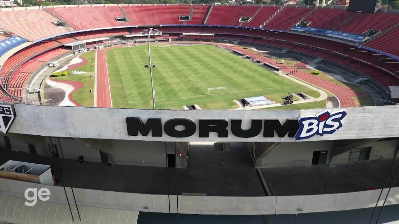 São Paulo conclui instalação do novo letreiro do Morumbi; confira imagens aéreas