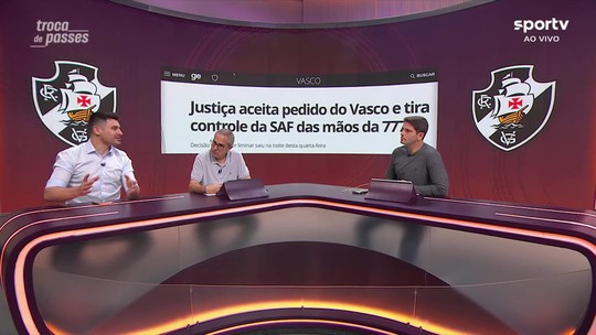 Justiça suspende contrato com a 777 e devolve controle do futebol ao Vasco - Programa: Troca de Passes 