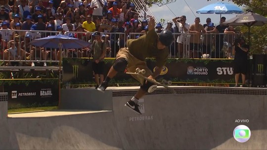 Pedro Carvalho consegue um 83.75 na final do skate park no STU Porto Seguro - Programa: Esporte Espetacular 