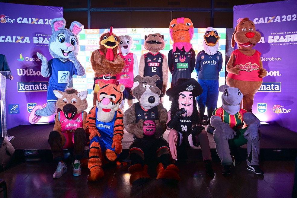 Mascotes das equipes da LBF