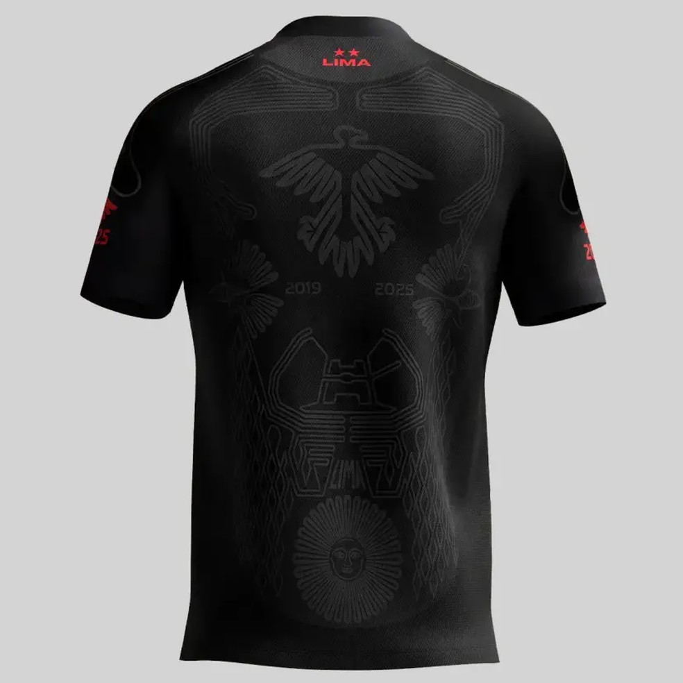 Camisa Urubu de Lima, vencedora de concurso do Flamengo — Foto: Divulgação
