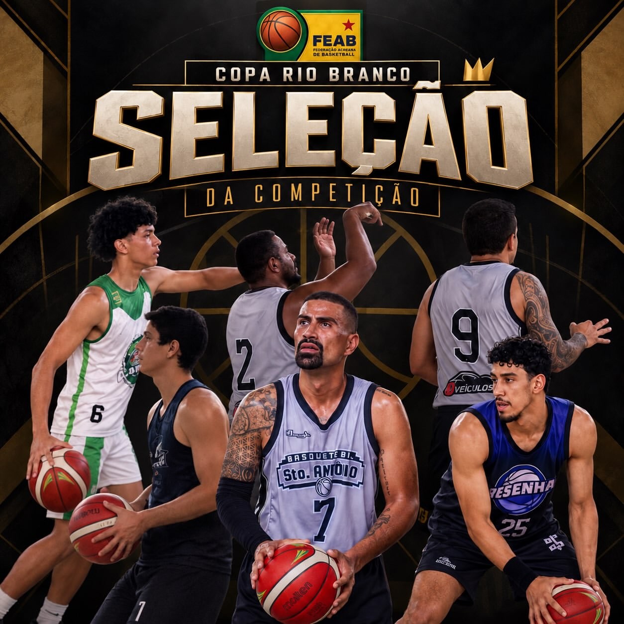 Curtinha: Feab divulga seleção e revelação da 29ª Copa Rio Branco de Basquete