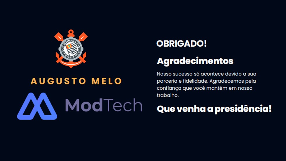 ModTech, empresa nome fantasia da Rede Social Media Design, em material de trabalho — Foto: Reprodução